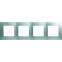ETIKA Рамка 4 поста алюминий