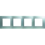 ETIKA Рамка 4 поста алюминий