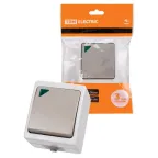 Выключатель 1-кл. с подсветкой открытой установки IP54 10А "Вуокса"  | SQ1803-0004 | TDM