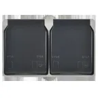 ФОРС Розетка двойная наружная с заземлением с крышкой IP54