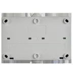 ФОРС Розетка двойная наружная с заземлением с крышкой IP54