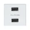 Simon 27 Накладка на зарядное устройство (розетка USB + кабель с разъемом micro-USB), S27, белый | 2701096-030 | Simon