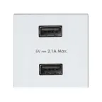                  Simon 27 Накладка на зарядное устройство (розетка USB + кабель с разъемом micro-USB), S27, белый | 2701096-030 | Simon
               