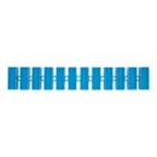 Колодка клеммная винтовая KВ-40 25-40, ток 100 A, полиэтилен синий 10шт, REXANT