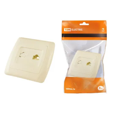 Розетка компьютерная RJ45  сл. кость "Онега"  | SQ1805-0051 | TDM