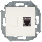                  Simon 15 Сл. кость Розетка компьютерная RJ45 кат.6а (АМР, FTP) | 1591563-031 | Simon
               