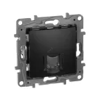                  ETIKA Розетка компьютерная RJ45 категория 6 UTP антрацит
               