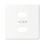                 Накладка для зарядного устройства 2xUSB белого цвета S82 | 8221096-030 | Simon
               