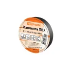 Изолента ПВХ 0,13*15мм Черная 20м  | SQ0526-0016 | TDM