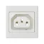 Simon Connect Адаптер с гнездовым разъёмом С13, "мама"(IEC3200), К45, белый | K306A-9 | Simon