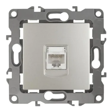 Розетка информационная 12-3107-15 RJ45,  перламутр (10/100/2500) |Б0019353 | ЭРА
