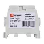 Клемма распределительная КСР с двойным винтом 2x35/2x25 серая PROxima