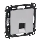                  Valena LIFE Розетка информационная RJ45 категория 6 UTP с лицевой панелью алюминий
               