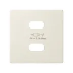                  Накладка для зарядного устройства 2xUSB цвета слоновая кость S82 | 8221096-031 | Simon
               