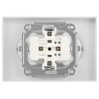 Розетка Intro Accent 6-205-06 , 2X2P+E Schuko, 16А-250В, IP20, СУ, AL/CU, перламутр