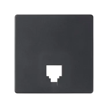 Simon 82 Накладка на телефонную розетку RJ-11, RJ-12, S82 Detail, графит | 82062-68 | Simon