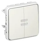                  Plexo Переключатель с подсветкой 10A белый
               