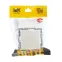 BRITE Розетка с заземлением с защитными шторками и крышкой 16А IP44 РСбш10-3-44-БрЖ жемчуг