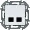 Двойная розетка RJ 45 категория 6 UTP INSPIRIA белый