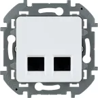                  Двойная розетка RJ 45 категория 6 UTP INSPIRIA белый
               