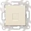 Розетка для передачи данных RJ45 Cat.6 UTP цвета слоновая кость S24 Harmonie | 2410599-031 | Simon