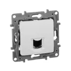                  ETIKA Розетка компьютерная RJ45 категория 6 UTP белая
               