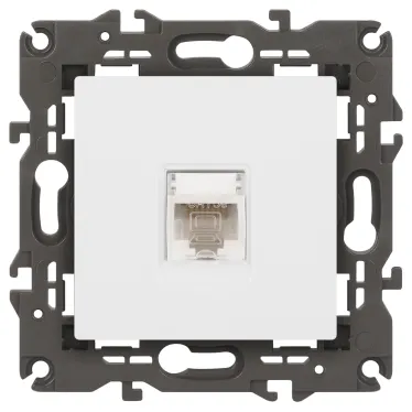 Розетка Elegance 14-3107-01М RJ45, белый матовый
