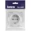 Розетка Intro Accent 6-202-03 2P+E Schuko, 16А-250В, IP20, СУ, алюминий
