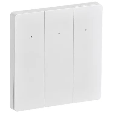iTEQ SMART-выключатель 3-кл. 16А с нейтр. WIFI+BLE бел. | IT-SM3NWBI-K01 | ONI