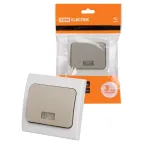 Выключатель 1-кл. с подсветкой скрытой установки IP54 10А "Вуокса" TDM | SQ1803-0105 | TDM