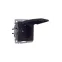 BRITE Розетка с заземлением с защитными шторками и крышкой 16А IP44 РСбш10-3-44-БрЧ черный