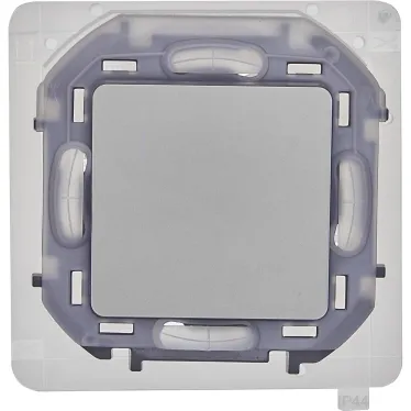 Переключатель IP44 INSPIRIA 10 AX 250 В~ алюминий
