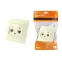 Розетка телефонная RJ11 + компьютерная RJ45 сл. кость "Лама"  | SQ1815-0119 | TDM