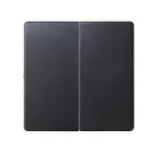 Клавиша двойная для выключателя черного матового цвета S82 Concept | 8200026-098 | Simon