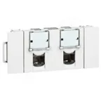 Розетка RJ45х2 FTP cat 6, трехмодульная, CD
