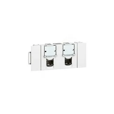 Розетка RJ45х2 FTP cat 6, трехмодульная, CD
