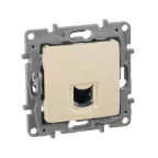                  ETIKA Розетка компьютерная RJ45 категория 6 UTP слоновая кость
               