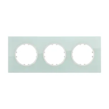 Рамка 3-постовая квадрат из натурального светлого стекла Vintage | 884311-1 | Ecoplast