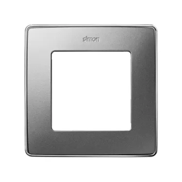 Simon 82 Рамка декоративная, 1 пост, Select, S82 Detail, алюминий-хром | 8201610-093 | Simon