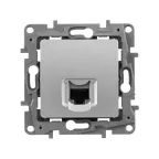                  ETIKA Информационная розетка RJ 45 категория 5e UTP алюминий
               