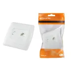                  Розетка компьютерная RJ45  белая "Онега"  | SQ1805-0022 | TDM
               