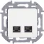 INSPIRIA розетка двойная RJ 45 категория 5e UTP белый