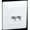 Розетка информац. для внутр. монтажа RJ45 2 порта IDC Dual | CS2-1C5EU-21 | ITK