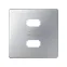 Накладка для зарядного устройства 2xUSB цвета алюминий S82 | 8221096-033 | Simon