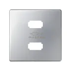 Накладка для зарядного устройства 2xUSB цвета алюминий S82 | 8221096-033 | Simon