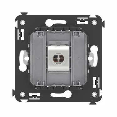 Avanti Компьютерная розетка RJ-45 без шторки в стену, кат.6А одинарная экранированная, Закаленная сталь