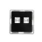 W59 Черный бархат Розетка компьютерная 2-ая RJ45 кат.5e | RSI-251KK5E-6-86 | SE