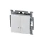 ABB Basic 55 Альп. белый Выключатель 2-клавишный с подсветкой | 1012-0-2154  | 2CKA001012A2154 | ABB