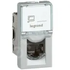 Mosaic Розетка компьютерная RJ45 FTP категория 6 1 модуль алюминий