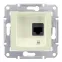 Sedna Бежевый Розетка компьютерная 1-ая RJ45 кат. 5e UTP | SDN4300147 | Schneider Electric
